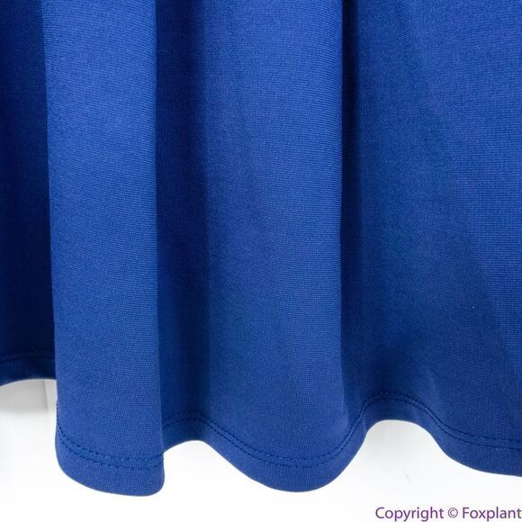 Unique Vintage Gwynnie Bee Gingham Collar Navy Fit-And-Flare Dress, 0X - Picture 14 of 16